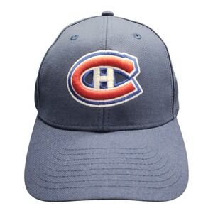NHL Montreal Canadiens Reebok Hockey Hat Mens OSFA Blue Structured Adjustable